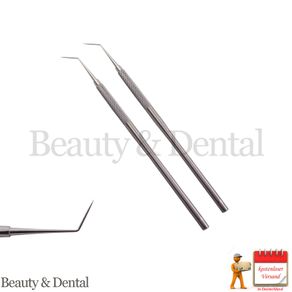 2x Dental Probe 6 Single Ended Diagnostic Probe Oral Cleaning Instrument S.Steel CE