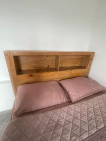 Bed with mattress