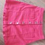 H+M coral denim mini skirt size UK 6 Image 2