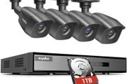 Sannce Cctv System 2tb Hdd Weatherproof Cam &amp; Remote Access Through Free App