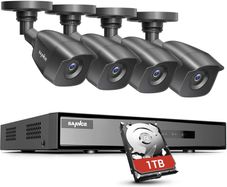 Sannce Cctv System 2tb Hdd Weatherproof Cam & Remote Access Through Free App