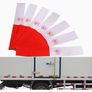 10pcs 11.81-inch Red and White Reflective Stickers, Image 5