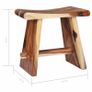 Stool Solid Suar Wood and Polyresin Image 8