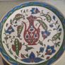 Handmade Hanging PLATE Manousakis Keramik Rodos Floral Vintage Plate from Greece Image 7