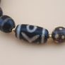 Vintage Himalayan Tibetan Eye Stripe Agate Beads With dotted Decorated Beads Bracelet Image 4