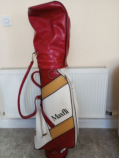 maxfli leather golf bag