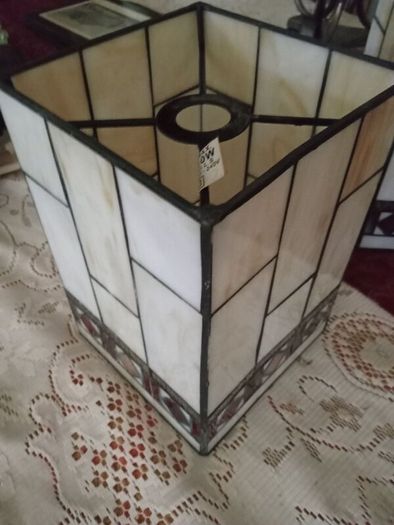 Matching pair leaded glass Light / lamp shades