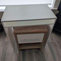 Desk and 2 bedside drawers