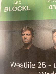 Tickets - Westlife Sat 12th Sept  x 2