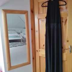 Black dress lace detail size 16