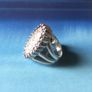 Large Amethyst Silver Ring Image 2