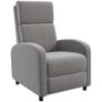 Recliner TV Armchair, fold-out footrest, reclines up to 160, 64 x 86 x 102 cm, Gray Image 5