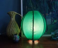 Vintage table lamp, 1950s table lamp, Space age lamp