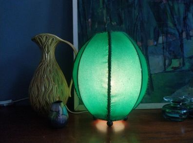 Vintage table lamp, 1950s table lamp, Space age lamp