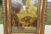 Old picture in a gold frame