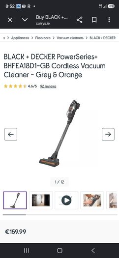 Cordless black & decker hover