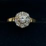 18k Gold Diamond Cluster Ring Image 2