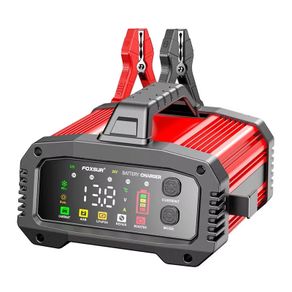 Portable 25A/15A Smart Car Battery Charger for 12V-24V Motorcycle Lead Acid AGM GEL LiFePo4 Batteries Car Booster Pulse Repair