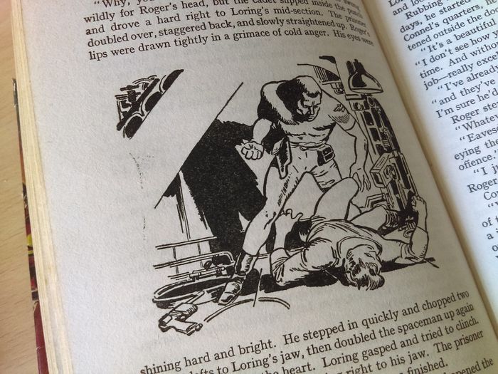 Tom Corbett Danger in Deep Space ! 1953 ! by Carey Rockwell, Illustrations by Louis Glanzman !