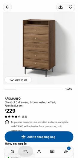 Chest of drawers IKEA RADMANSO