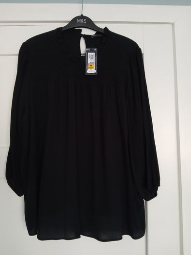 Black M&S top, size 16, new with tag