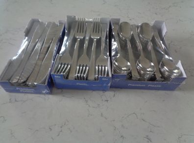Metalised Plastic Cutlery For Sale