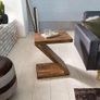 Z  Shape Solid Wood Side Table Image 8