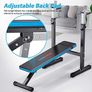 Adjustable Weight Bench with Dip Station Folding Heavy Duty Weight Lifting Bench Home Training Gym Multiuse Workout Bench Image 5