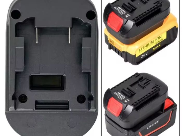 Adapter Converter for Dewalt 20V for Milwaukee 18V Li-ion Battery Converted To for Bosch 18V Lithium-ion Power Tool Use