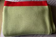 Beautiful throw/blanket green red orange