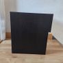 IKEA Black Brown Bedside Table / Nightstand with Glass Top Image 6