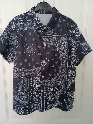 Boys Paisley Print Shirt and Shorts Age 11-12