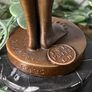 The Sad Girl - Bronze, Marble, Signed Image 6