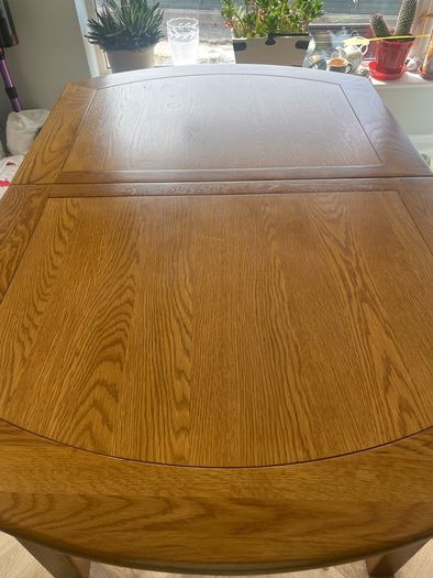 solid oak extendable table