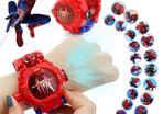 Spiderman Spider Man Disney Iron Man Captain America Toy Watch Deformation 21 Projection Watch Kids Digital Clock Student Wristwatches Birthday Gift