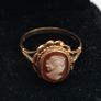Vintage 9ct yellow gold  cameo ring Image 2