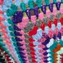 Large Vintage Crochet Blanket Image 4