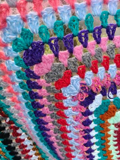 Large Vintage Crochet Blanket