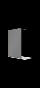 Aqualla 700 brushed brass wetroom panel