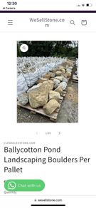 Ballycotton Large Landscape Boulders on pallet