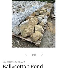 Ballycotton Large Landscape Boulders on pallet