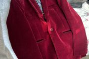 Boys Wedding Velvet Jacket, communion suit, Trousers, Shirt &amp; Shoes
