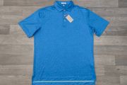 NEW Peter Millar Patterned Golf Polo Shirt Mens Large