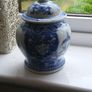 Small Chinese Blue and White Ginger Jar Image 3