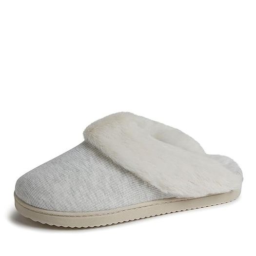 DEARFORMS Rib Knit Slipper Shoes 7/8 New    -  Great House Shoes