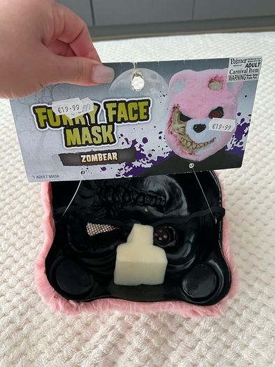 Halloween fancy mask Zombear, brand new