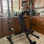 Nice Gym Set, Heavy Weight Bench, Squat Racks, Metal Weights, Bars, Chin Up  + More!! Image 6