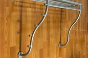 Gray metal coat rack