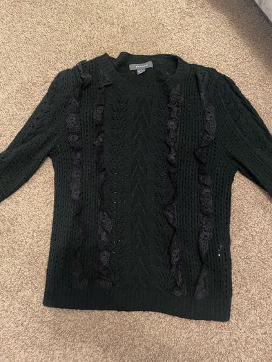 black sweater