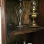 Tall Solid Dark Wood Display Cabinet Image 3